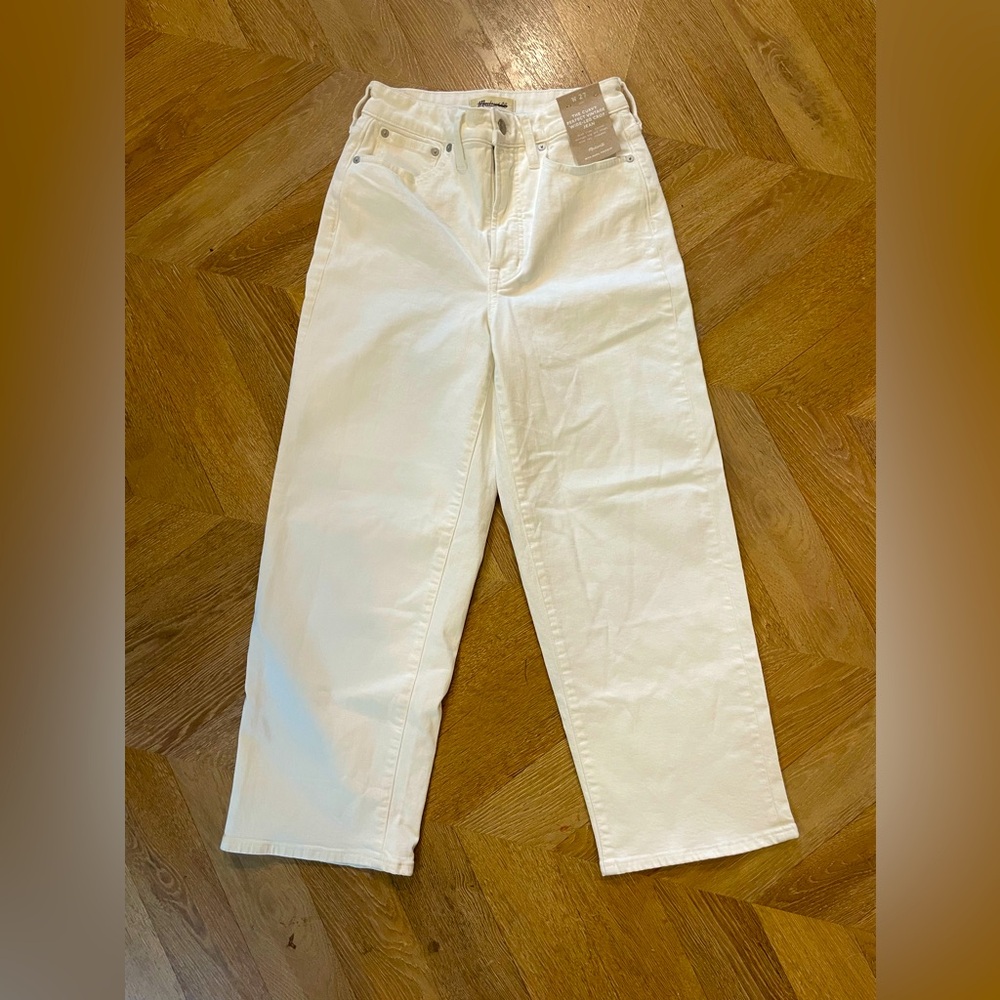 NWT- madewell the perfect Jean wide leg curvy size 27